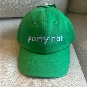 kate spade Vibrant Green Party Hat with Adjustable Fit